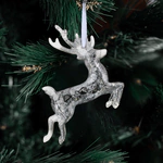 Christmas tree toy with rock crystal "Deer" from the Stories collection